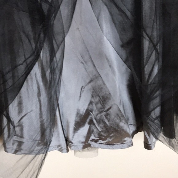 Rimini ladies black lace tutu one of a kind tulle dark skirt size 2 - Picture 5 of 12
